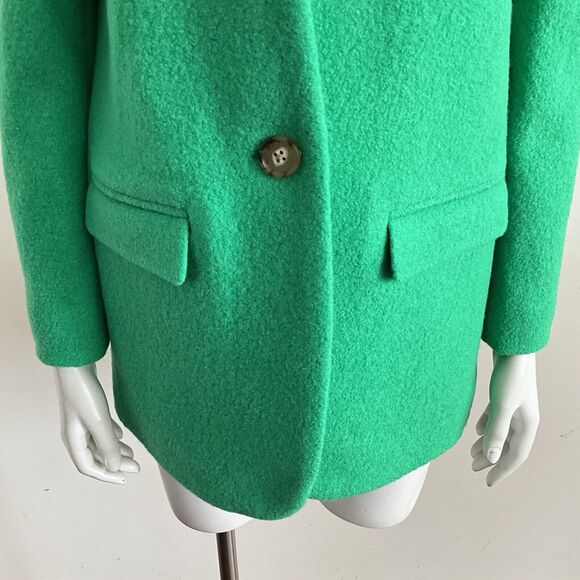 100% Italian Wool Double Faced Blazer J. CREW Green Leighton Jacket 2 - Picture 11 of 13